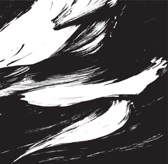 Vector brush stroke texture. Distressed uneven grunge background. Abstract vector illustration. Overlay over any design to create interesting effect and depth. Black isolated on white. EPS10