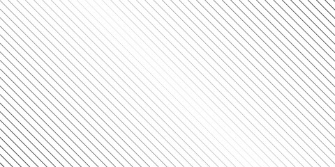 Obraz premium Slant line halftone gradation texture. Fading diagonal stripe gradient background. Black oblique pattern backdrop. Vanishing thin parallel line wallpaper for overlay
