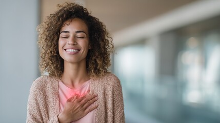 Medical concept showing a person suffering from body pain, red glowing hotspot highlighting inflammation, injury, or discomfort, symbol of pain relief and treatment