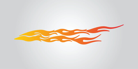 Fototapeta premium fire wave yelloe and orange