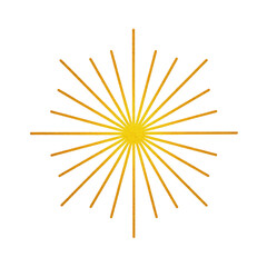 Golden radiating starburst design (1)