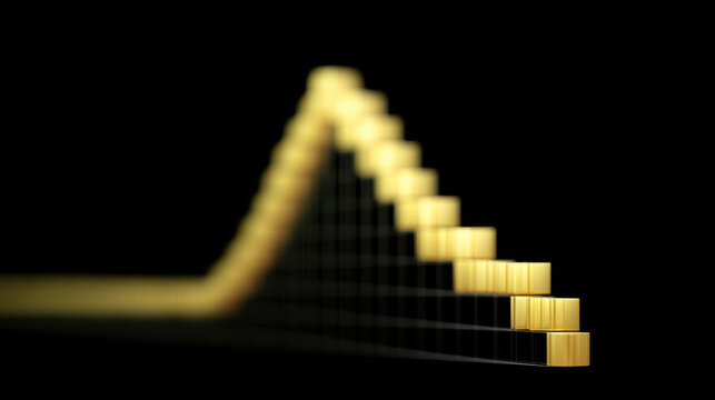 Gold price surge graph shows sharp rise and fall in value over time
