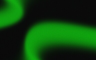 Abstract blurred shapes of vibrant green and deep black