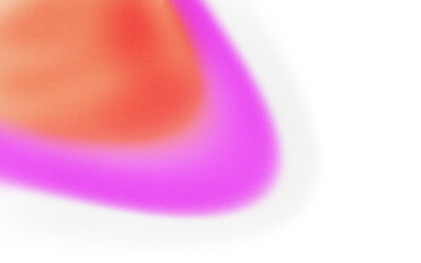 Abstract, vibrant, gradient shape with soft edges of orange, pink, and white