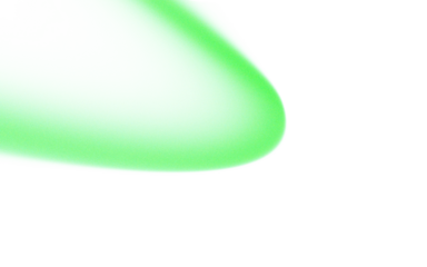 Abstract, vibrant lime green shape on black background. A smooth, slightly curved, pixelated form with a gradient of lime green shades