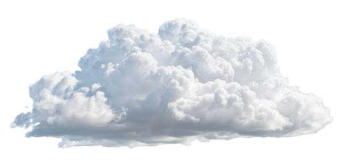 A large, fluffy cumulus cloud against a black background (2)