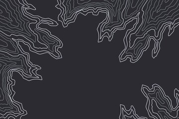 topographic map contour line surface black wallpaper