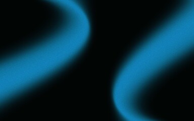 Two flowing, teal-blue streaks against a black backdrop