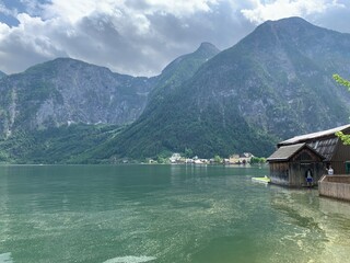 lake and mountains