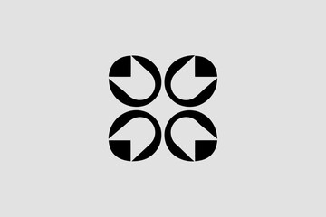 abstract play media logo design play button logo