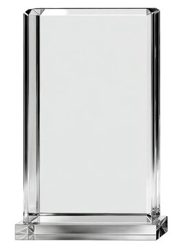 Clear acrylic rectangular award