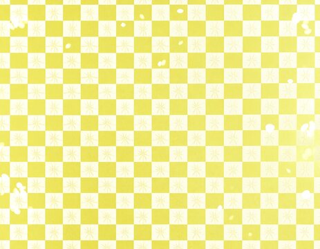 Delicate yellow pattern with light white accents