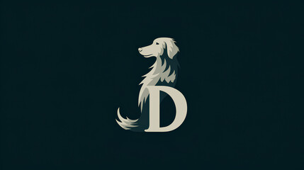 Dog letter logo design