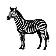 Zebra Silhouette Vector Art