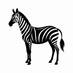 Zebra Silhouette Vector Art