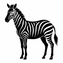 Zebra Silhouette Vector Art