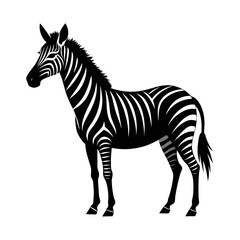 Zebra Silhouette Vector Art