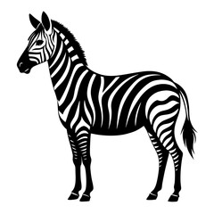 Zebra Silhouette Vector Art