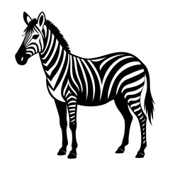 Zebra Silhouette Vector Art