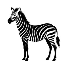 Zebra Silhouette Vector Art