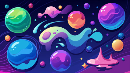  Surreal Blob Transition Frames Vector Pack