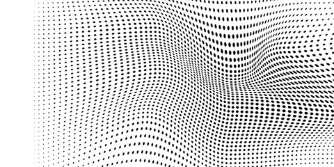 Dotted halftone circle black white background. Comic pop art style.