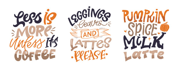 Trendy hand drawn doodle lettering quote about hot drinks - coffee, cocoa, green tea, matcha. Lettering for t-shirt design, mug print, bag print, clothes fashion. 100% hand drawn vector image.
