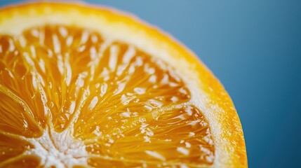 Fresh Juicy Orange Half Close-up