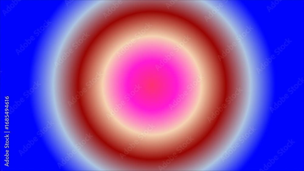 Poster colorful concentric circles gradient background with soft blend effect artwork