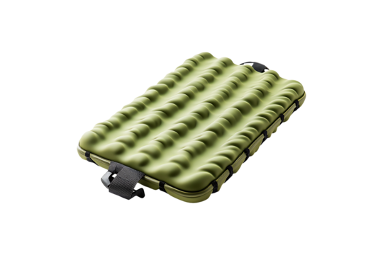Outdoor Camping Foam Sleeping Pad Isolated on a Transparent Background
