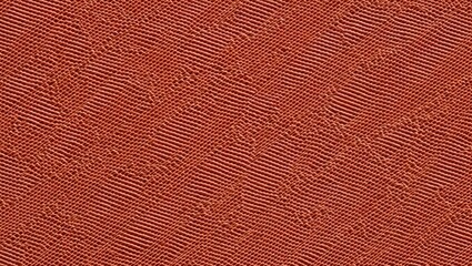 Fototapeta premium Close up of a textured orange fabric with diagonal lines
