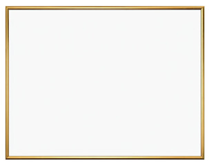 Obraz premium A blank, white surface framed by a golden border