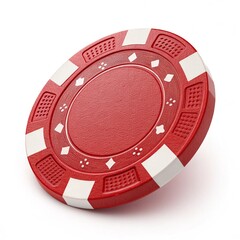 red poker chip