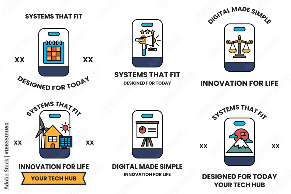 Poster the icons are designed to be simple and easy to understand