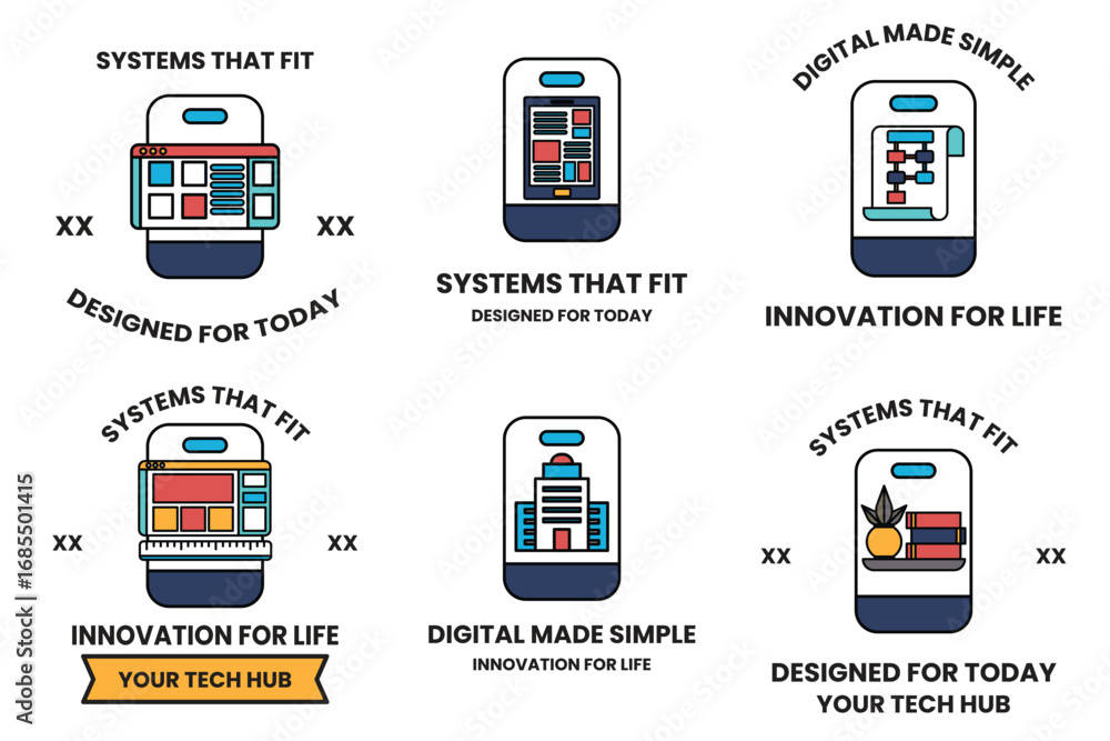 Poster the icons are designed to be simple and easy to understand