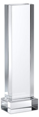 Clear acrylic rectangular award trophy