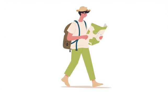 A person walks holding a detailed 3D model of a human head resembling an MRI scan with gray and white tones showing anat