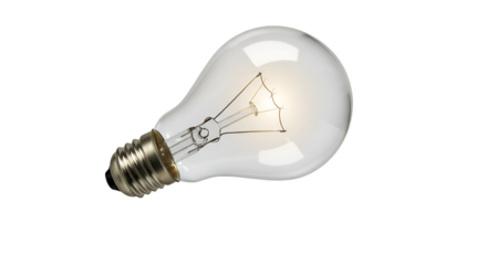 Illuminating Innovation: A solitary light bulb radiates with the glow of an idea.