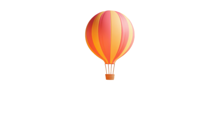 Hot air balloon graphic