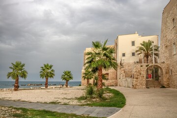 trani, italien - mittelalterliches castello svevo di trani