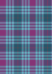 Seamless blue and pink tartan plaid textile pattern