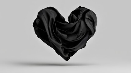 Solid black heart shape 