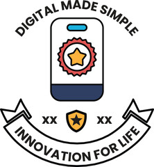 A logo for digital made simple