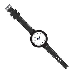 Wrist watch vector art illustration