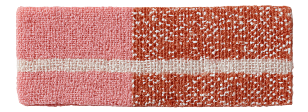 Two-toned fabric with horizontal stripes