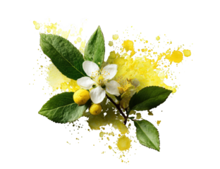 Vibrant yellow floral spray