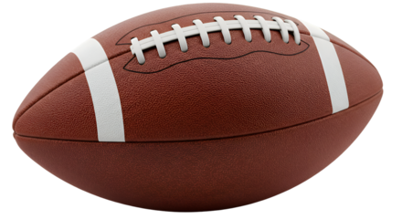 Gridiron Glory: A detailed close-up showcases a professional football, inviting viewers to feel the anticipation and excitement of the game.