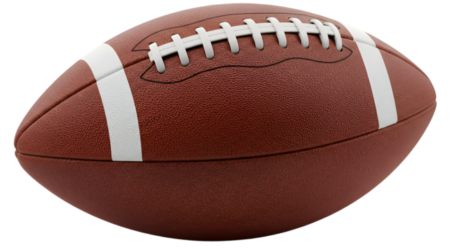 Gridiron Glory: A detailed close-up showcases a professional football, inviting viewers to feel the anticipation and excitement of the game.