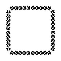 Black  vintage frame on a white background. JPG, 300 DPI.