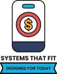 A phone with a dollar sign on it